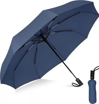 MH Creation Double Layer Multicolor_ Umbrella with Bottle Cover 3 Fold Umbrella Umbrella Umbrella(Blue)
