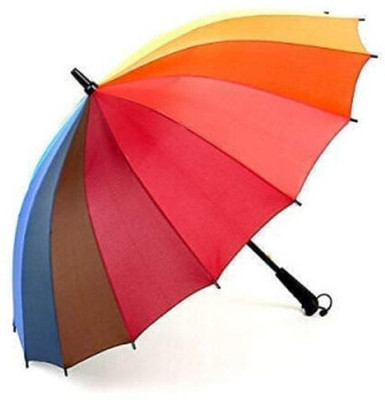 kraftcart Rainbow Multicolor Umbrella Umbrella(Multicolor)
