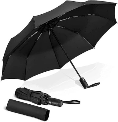 PW PENCILWALA Automatic 3 foldable Umbrella Auto close and Open|Safe from Sunlight Umbrella Umbrella(Black)