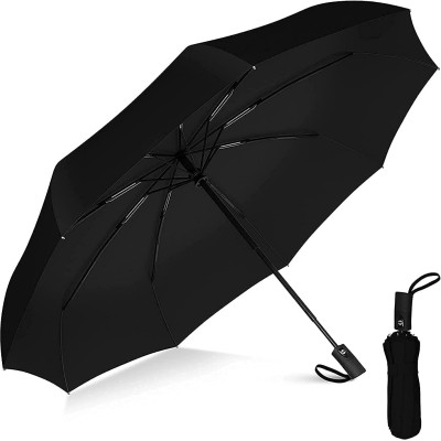 LAKSHMINARAYAN SALES 1pcs 2 Fold Auto Openclose Umbrella Windproof UV Coated Inner Layer,Sun Umbrella Umbrella(Black)