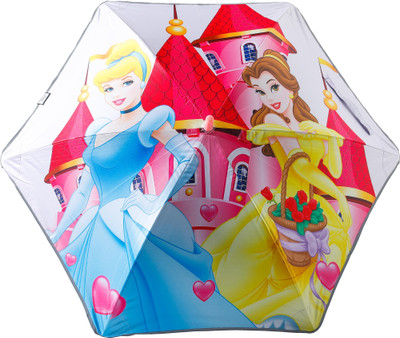 KUBER INDUSTRIES Princess Print Umbrella For Kids|Automatic Umbrella For Rain (Multi) Umbrella(Multicolor)