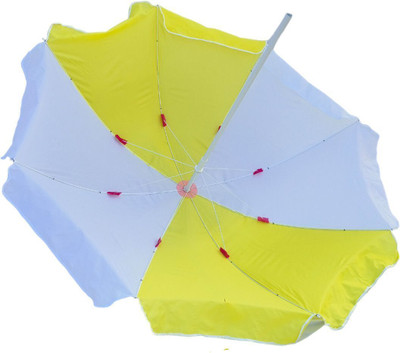 Dark Moon Garden Umbrella Outdoor 7ft Big Size for Hotel,Shop,Restaurant Outdoor Patio V4 Umbrella(Yellow, White)