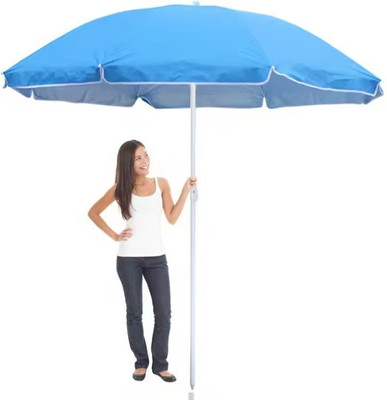 RAINVIBE Stylish Garden Umbrella Sturdy Ribs 42in Hanging Waterproof UV Umbrella(Blue)