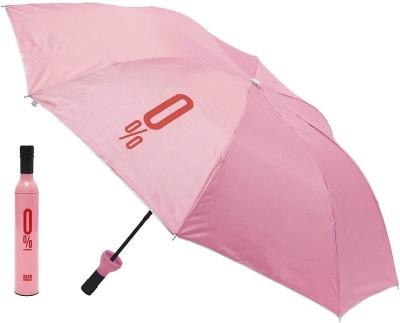 hammad Bottle Shape Umbrella Easy to Carry Pink Colour Umbrella(Pink)