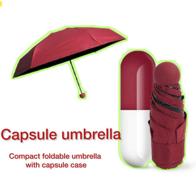 KRISHNYA PREMIUM CAPSULE UMBRELLA Umbrella(Maroon)
