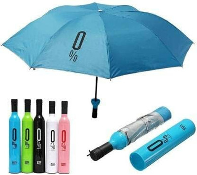 SELLING MASTRE Wine Bottle Shape Mini Compact Foldable Umbrella(Multicolor)