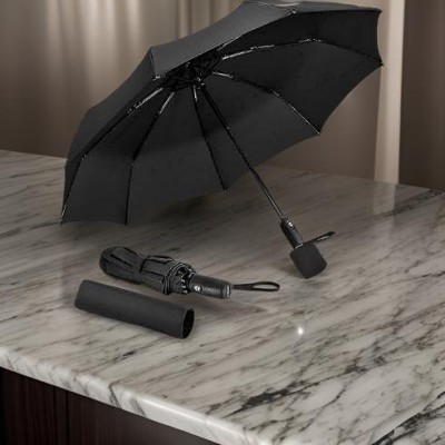 keskriva 3 Fold with Auto Open and Close Umbrella__79 Umbrella(Black)