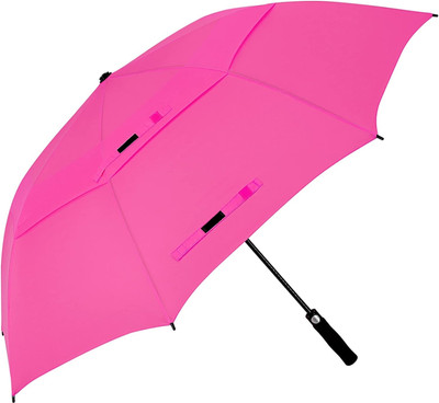 Samurai J.Calli Double Vented Canopy Rain Protection Umbrella With Easy Button Pack of 2 Umbrella(Pink)