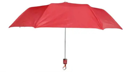III 3 Fold Maroon Color Manual Opening Umbrella Umbrella(Maroon)