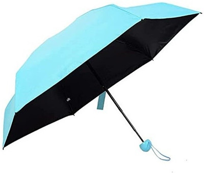 Xydrozen ® CIU-54 Cute Capsule Case Waterproof Ultra Protective/Mini UV Umbrella Umbrella(Blue)