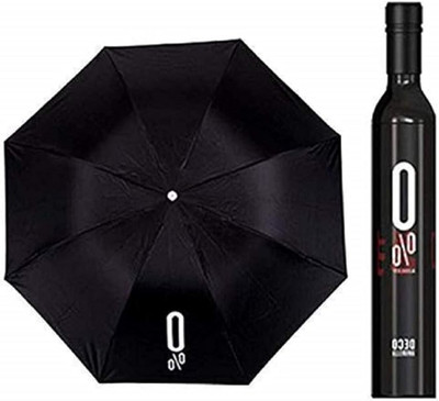 shoshin Black Umbrella Automatic open close for rain and sun protection 3 fold umbrella Umbrella(Black)