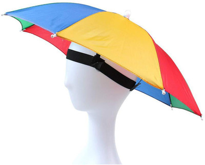 Shanu Boy's and Girl's Hat Umbrella Protect from Sun and Rain Umbrella(Multicolor)