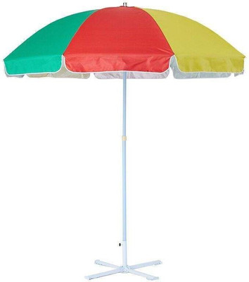 Dark Moon 7ft Foldable Garden Umbrella With Stand for Cafe, Rooftop and Outdoor Areas Umbrella(Multicolor)