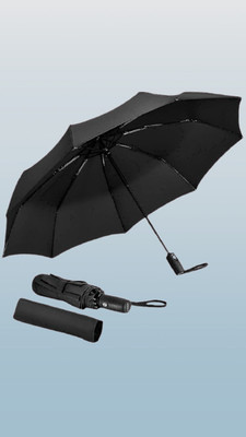keskriva 3 Fold with Auto Open and Close Umbrella__10 Umbrella(Black)