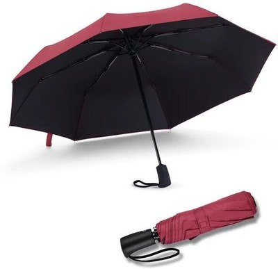 SHOPPOFOBIX Umbrella for Men and Women– 3 Fold with Auto Open and Close 43 Inch Large Umbrella(Maroon)