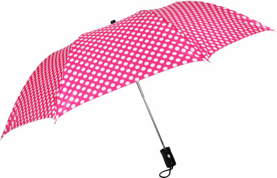 Fendo Delma 2 FOLD AUTO Open 24.5 Inch Sun And Rain Proof Regular For Men & Women Umbrella(Pink)