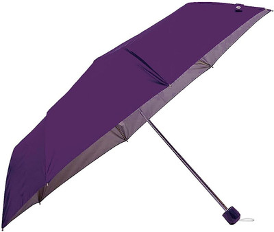 INFISPACE 3 Fold Hand Open 21.5 Inch Umbrella with UV Rays and Wind Resistant Umbrella(Blue)
