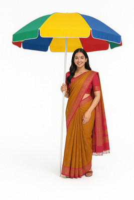Dark Moon 7ft Waterproof Garden Umbrella for Outdoor Seating Shade Umbrella(Multicolor)