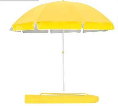 GREEN BIRD Outdoor Garden Umbrella 7ft Heavy Duty Hanging UV Protection Umbrella(Yellow)