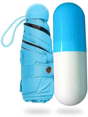Amrutcreation Foldable Mini Cute and Small Capsule Design Umbrella with Capsule Case Umbrella(Multicolor)