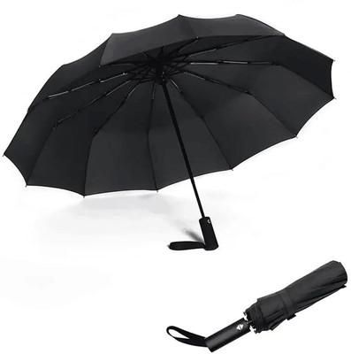 Dfasion Auto open and close umbrella to use a rain 71 Umbrella(Black)