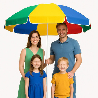 GREEN BIRD Stylish 7FT Garden Umbrella Adjustable Tilt UV Protection Waterproof Umbrella(Multicolor)