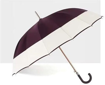 Vital Creations umbrella pongee wind-proof double color rubber handle big umbrella Umbrella(Multicolor)