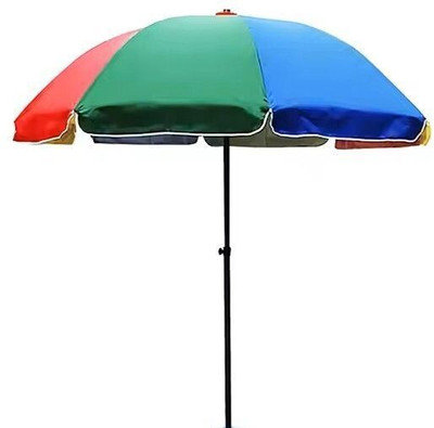 GREEN BIRD Foldable Garden Umbrella 7ft Center Pole Steel Frame UV Protection Umbrella(Multicolor)