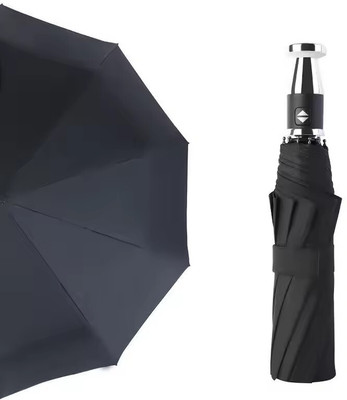 DIOXIT Umbrella for Rain, RR Travel Windproof Umbrellas Auto Open/Close Button Umbrella Umbrella(Black)