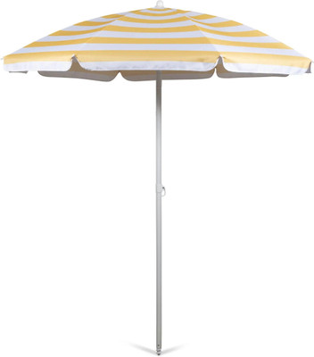 Rainpopson Foldable Garden Umbrella for Patio Setup Umbrella(Yellow)