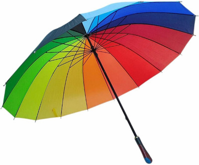ASTRELLA ARUG_Rain Umbrella Large Rainbow Sun Umbrella Windproof Umbrella Umbrella(Multicolor)