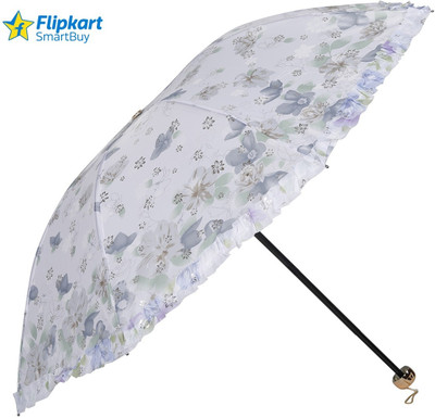 Flipkart SmartBuy 3 Fold Digital Printed Rain and Sun Protective Manual Open Umbrella(Grey)