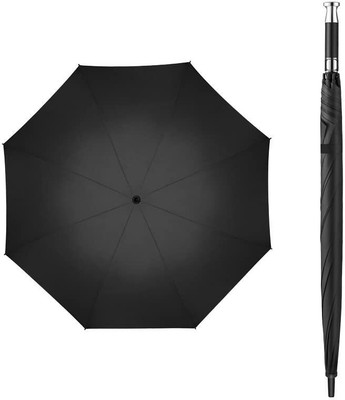 DEEP ENTERPRISE Automatic Open Golf Umbrella Windproof Waterproof Stick Umbrellas [pack of 1] Umbrella(Black)