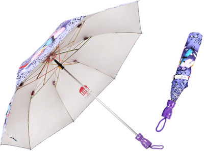 Adi K.C.Paul & Sons Lily 2 fold 23 inch bigger size umbrella for men & women | 2 fold women Umbrella(Multicolor)