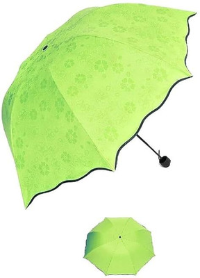 Dayold X Magic Umbrella Changing Secret Blossoms Occur with Water Magic Print 3 Fold Umbrella(Multicolor)