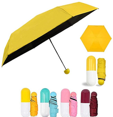 SBTs Easy To Carry Unisex Colorful Capsule Umbrella Umbrella(Multicolor)