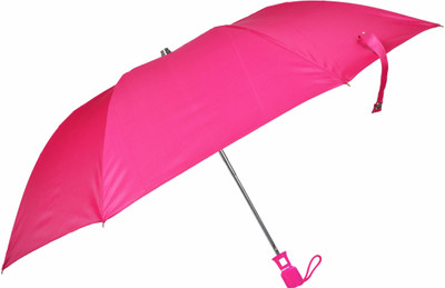 Fendo Jaycie 2 FOLD Auto Open 24.5 Monsoon UV Protection For Women,Girls Umbrella(Pink)