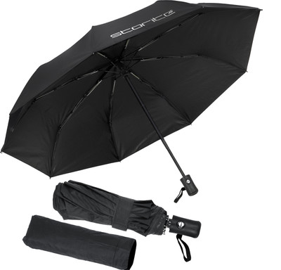 STORITE 23 Inch 10 Ribs 3-Fold Auto Open/Close Button and Perfect for Travel Umbrella(Black)