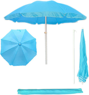 Dark Moon 7ft UV-Resistant Garden Umbrella for Patio, Lawn & Outdoor Use Umbrella(Blue)
