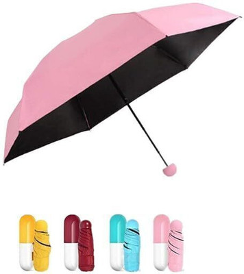 HomCartell Mini Umbrella with Folding Creative Capsule Case Umbrella Umbrella(Multicolor)