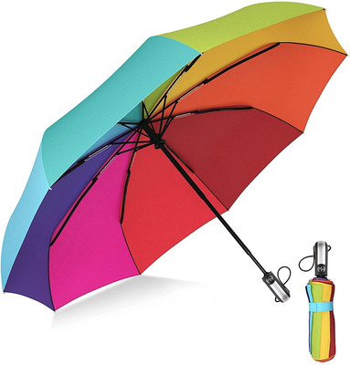 Hiwaga 3 Fold with Auto Open and Close Umbrella For Man, Women, Kids, Girls and Boys/ Umbrella(Multicolor)