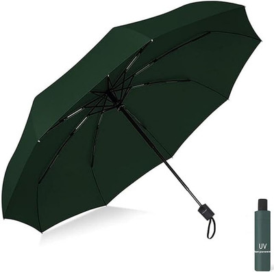 SHOPOGENIX Automatic Open & Close Umbrella – Lightweight & Durable for Travel, Office Umbrella(Green)