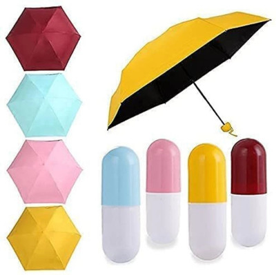 Neelmohi CAPSUL FOLDABLE UMBRELLA Umbrella(Multicolor)