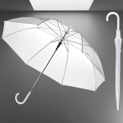 ASTRELLA ARUG_Classic Transparent Stick Umbrella – Windproof Rain Gear for All Ages Umbrella(Transparent)