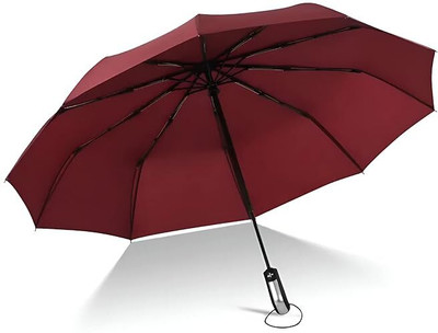 GRACIOUS MART Automatic Open, Waterproof Windproof Travel Umbrella For Rain Umbrella(Red)