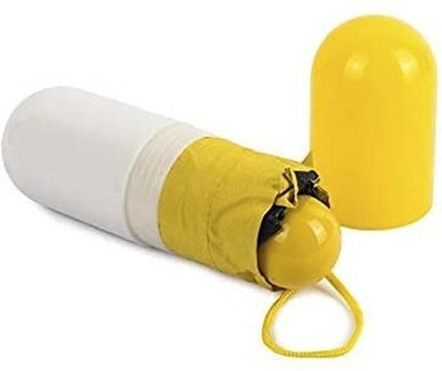 Xydrozen Cute Capsule Case Waterproof Ultra Protective/Mini UV Umbrella-BAU-19 Umbrella(Yellow)