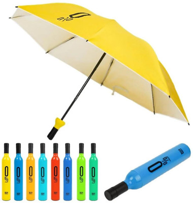 mandala beauty Wine Bottle Umbrella Windproof Double Layer Compact Umbrella x18 Umbrella(Multicolor)