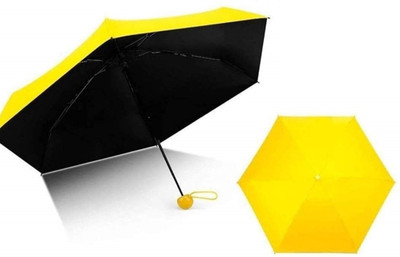 Xydrozen ™ GAU-85 Small Capsule Umbrella with Cute Capsule Case Umbrella(Yellow)