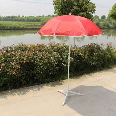 Dark Moon 7ft Garden Umbrella with Crank Handle With Stand – Waterproof, UV Protected Umbrella(Red)