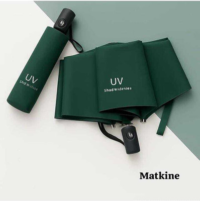 Matkine 3 Fold with Auto Open and Close GREEN UV Umbrella(Green)